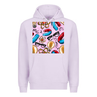 Lilac physics seamless pattern Premium Hoodie - BundleAndBundleShop