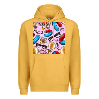 Mustard physics seamless pattern Premium Hoodie - BundleAndBundleShop