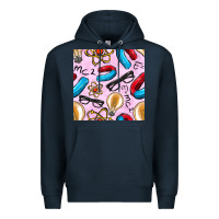 Navy physics seamless pattern Premium Hoodie - BundleAndBundleShop