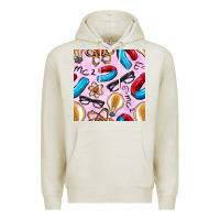 Oatmeal Heather physics seamless pattern Premium Hoodie - BundleAndBundleShop