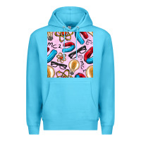 Ocean Blue physics seamless pattern Premium Hoodie - BundleAndBundleShop