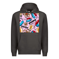 Smoke physics seamless pattern Premium Hoodie - BundleAndBundleShop