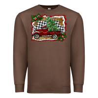 Chestnut christmas truck with tree Premium Sweatshirt - RanaPortraitStore