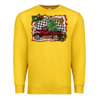 Lemon christmas truck with tree Premium Sweatshirt - RanaPortraitStore