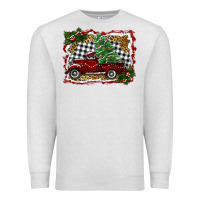 Oatmeal Heather christmas truck with tree Premium Sweatshirt - RanaPortraitStore