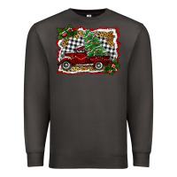 Smoke christmas truck with tree Premium Sweatshirt - RanaPortraitStore