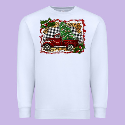 Christmas Truck With Tree Premium Sweatshirt Designed By Ranaportraitstore