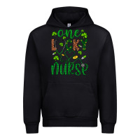 Black Leopard Glitter One Lucky Nurse Urban Hoodie - Artiststas