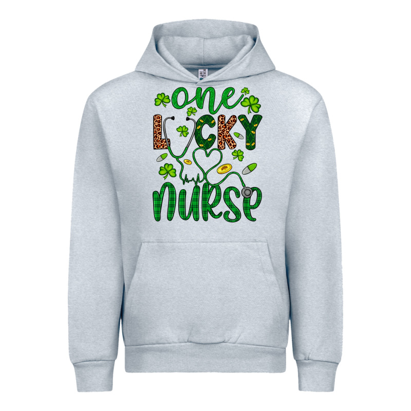 Leopard Glitter One Lucky Nurse Urban Hoodie by Artiststas | Teevron