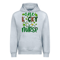 Heather Grey Leopard Glitter One Lucky Nurse Urban Hoodie - Artiststas