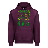 Mauve Wine Leopard Glitter One Lucky Nurse Urban Hoodie - Artiststas