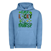 Pigment Pebble Blue Leopard Glitter One Lucky Nurse Urban Hoodie - Artiststas