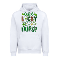 White Leopard Glitter One Lucky Nurse Urban Hoodie - Artiststas