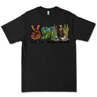 Black Peace Love Malayan Sun Bear Premium Tee - LillyAllenDesigns