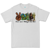Dove Grey Peace Love Malayan Sun Bear Premium Tee - LillyAllenDesigns