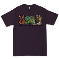 Plum Peace Love Malayan Sun Bear Premium Tee - LillyAllenDesigns