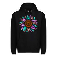 Black sunflower leopard color Premium Hoodie - JahusDesignShop