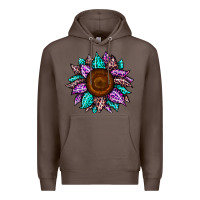 Coffee sunflower leopard color Premium Hoodie - JahusDesignShop