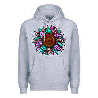 Heather Grey sunflower leopard color Premium Hoodie - JahusDesignShop