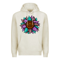 Oatmeal Heather sunflower leopard color Premium Hoodie - JahusDesignShop