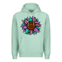 Seafoam sunflower leopard color Premium Hoodie - JahusDesignShop
