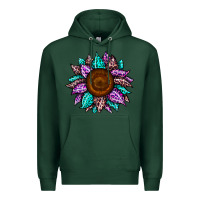 Sports Green sunflower leopard color Premium Hoodie - JahusDesignShop