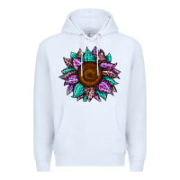 White sunflower leopard color Premium Hoodie - JahusDesignShop