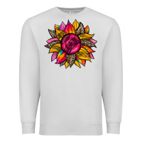 Dove Grey race  sunflower Premium Sweatshirt - Zillion Design Studio