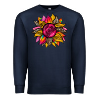 Navy race  sunflower Premium Sweatshirt - Zillion Design Studio