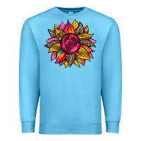 Ocean Blue race  sunflower Premium Sweatshirt - Zillion Design Studio