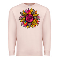 Pale Pink race  sunflower Premium Sweatshirt - Zillion Design Studio