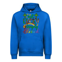 Cobalt Western St. Patrick's Day Cross Not Lucky Simply Blessed Urban Hoodie - Artiststas