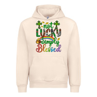 Sandshell Western St. Patrick's Day Cross Not Lucky Simply Blessed Urban Hoodie - Artiststas