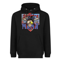 Black ballpark mama Heavyweight Hoodie - Zillion Design Studio