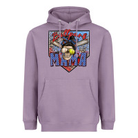 Lavender ballpark mama Heavyweight Hoodie - Zillion Design Studio