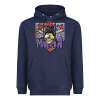 Navy ballpark mama Heavyweight Hoodie - Zillion Design Studio