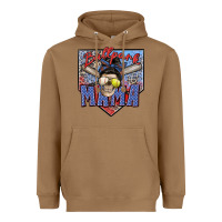 Toasted Coconut ballpark mama Heavyweight Hoodie - Zillion Design Studio