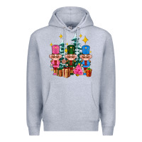 Heather Grey nutcrackers and gifts ado Premium Hoodie - AdoDesignShop