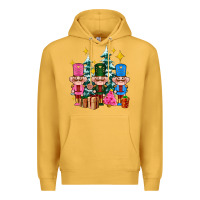 Mustard nutcrackers and gifts ado Premium Hoodie - AdoDesignShop