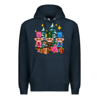 Navy nutcrackers and gifts ado Premium Hoodie - AdoDesignShop