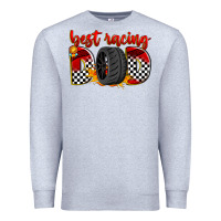 Heather Grey best racing dad Premium Sweatshirt - Zillion Design Studio