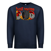 Navy best racing dad Premium Sweatshirt - Zillion Design Studio