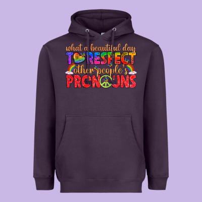 Heavyweight Hoodie what a beautiful day to respect other peoples pron