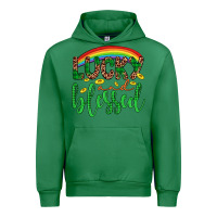 Emerald Western St. Patrick's Rainbow Lucky And Blessed Urban Hoodie - Artiststas