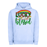 Pigment Grape Ice Western St. Patrick's Rainbow Lucky And Blessed Urban Hoodie - Artiststas