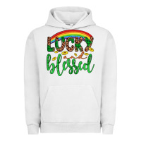Pigment Lunar Rock Western St. Patrick's Rainbow Lucky And Blessed Urban Hoodie - Artiststas