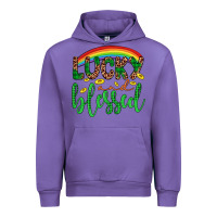 Tulip Western St. Patrick's Rainbow Lucky And Blessed Urban Hoodie - Artiststas