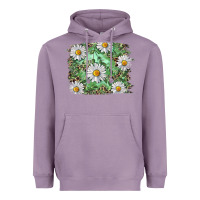 Lavender Daisy leopard Heavyweight Hoodie - RanaPortraitStore