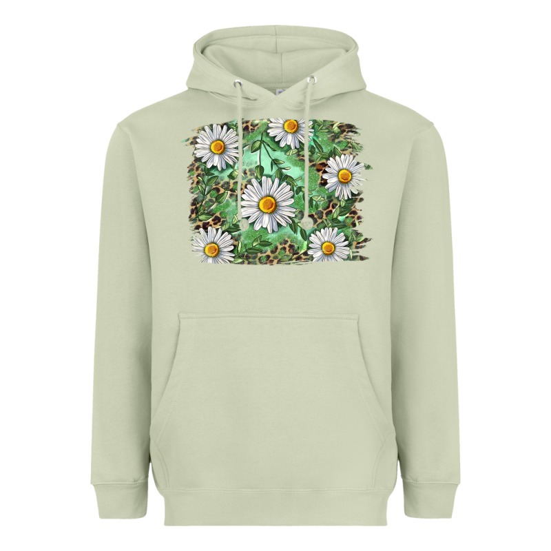 Daisy Leopard Heavyweight Hoodie by RanaPortraitStore | Teevron