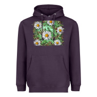 Plum Daisy leopard Heavyweight Hoodie - RanaPortraitStore